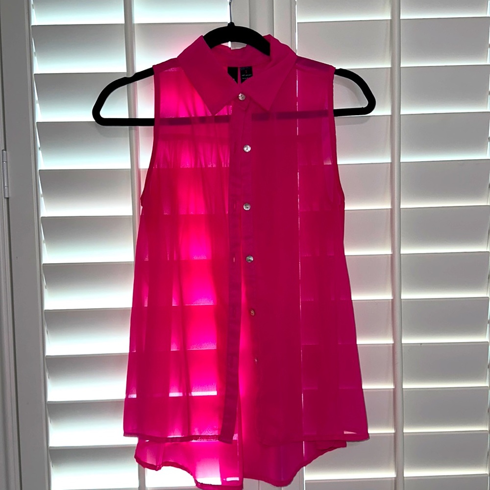 Hot pink blouse